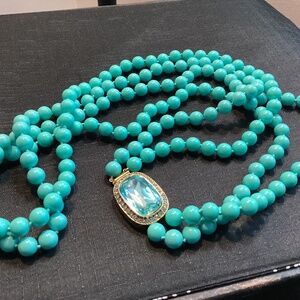 Heidi Daus “Elegant Blue   Necklace VINTAGE RARE VINTAGE PIECE.